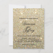 Faire-part de mariage - or Glit deux ouvriers (Devant)