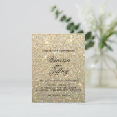 Faire-part de mariage - or Glit deux ouvriers (Debout devant)