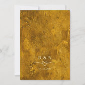 Faire-part de mariage or Parties scintillant moder (Dos)