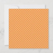 Faire-part de mariage orange de pissenlit (Dos)