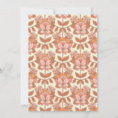 Faire-part de mariage Orange d'inspiration les ann (Dos)