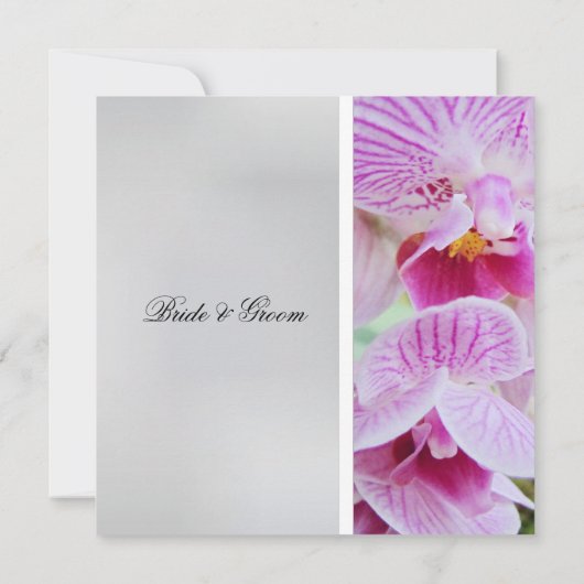 Faire-part de mariage orchidée (Dos)