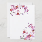 Faire-part de mariage orchidée (Dos)