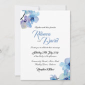 Faire-part de mariage | Orchidée bleue (Devant)