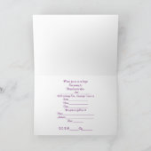 Faire-part de mariage orchidée réflexion (Intérieur)