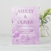 Faire-part de mariage Orchidée Violette (Debout devant)