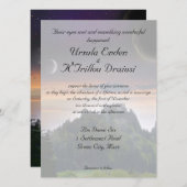 Faire-part de mariage orienté de l'espace (Devant / Derrière)