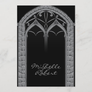 Faire-part de mariage orienté gothique excentrique