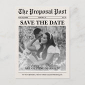 Faire-Part de Mariage Original et Drôle de Journal (Devant)