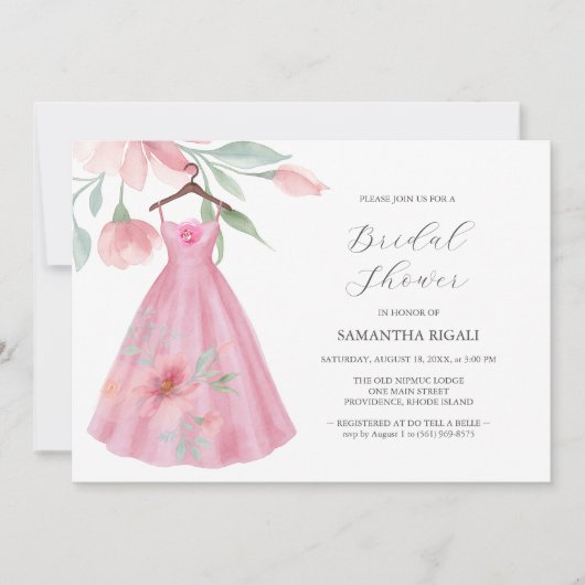 Faire-part de Mariage Originaux Rose & Bleu Sauge (Devant)