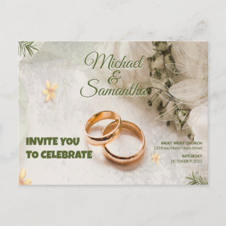 FAIRE-PART DE MARIAGE ORNAMENTALE AVEC PHOTOS