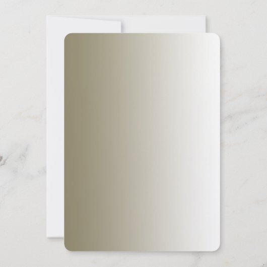 Faire-part de mariage orné d'or moderne (Dos)