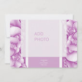 Faire-part de mariage orné d'orchidées Save The Da (Dos)