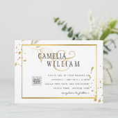 Faire-part de mariage ou carte de sauvegarde moder (Debout devant)