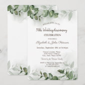 Faire-part de mariage ou d'anniversaire de mariage (Devant / Derrière)