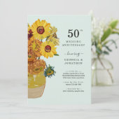 Faire-part de mariage ou d'anniversaire de mariage (Debout devant)