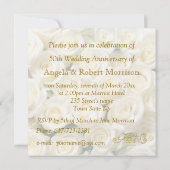 Faire-part de mariage ou d'anniversaire de mariage (Dos)