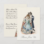 Faire-part de mariage ou d'anniversaire de mariage (Devant / Derrière)