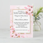 Faire-part de mariage ou faire-part rose (Debout devant)