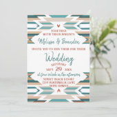 Faire-part de mariage Ouest/Boho (Debout devant)