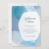 Faire-part de mariage Pacific Blue (Devant)