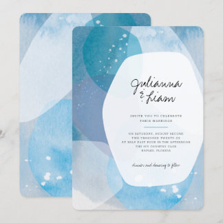 Faire-part de mariage Pacific Blue