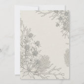 Faire-part de mariage Pale Blue Thistle (Dos)