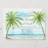 Faire-part de mariage Palm Tree (Devant)