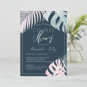 Faire-part de Mariage Palms+Platinum Couples Showe (Debout devant)