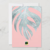 Faire-part de Mariage Palms+Platinum Couples Showe (Dos)