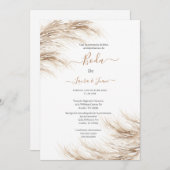 Faire-part de mariage Pampas (Devant / Derrière)