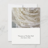 Faire-part de mariage Paoné Ivory (Dos)