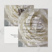 Faire-part de mariage Paoné Ivory (Devant / Derrière)
