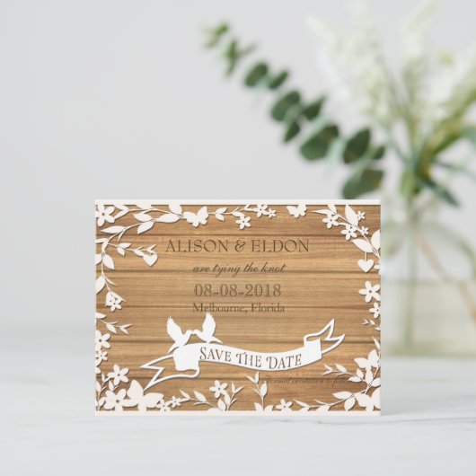 Faire-Part de Mariage Papel Picado - Jolis Colombe (Debout devant)