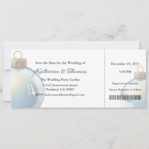 Faire-part de mariage, Papeterie de mariage, Noël
