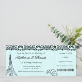 Faire-Part de Mariage, Papeterie de Mariage, Paris (Debout devant)