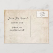 Faire-Part de Mariage Papier Déchiré Rouge et Noir (Dos)