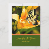 Faire-part de mariage papillon (Devant)