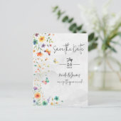 Faire-part de mariage papillon floral aquarelle co (Debout devant)