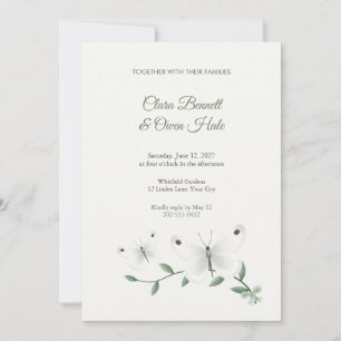 Faire-part de mariage Papillon Psyché