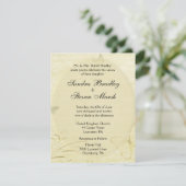 Faire-part de mariage papillon vintage (Debout devant)