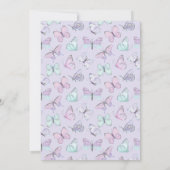 Faire-part de mariage Papillons & Fleur de Sureau (Dos)