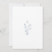 Faire-Part de Mariage Papillons Prairie de Fleurs (Dos)