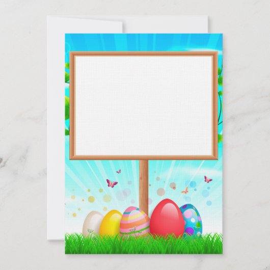 Faire-part de mariage Pâques personnalisée (Devant)