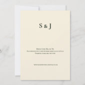 Faire-part de mariage parchemin au chardon celtiqu (Dos)
