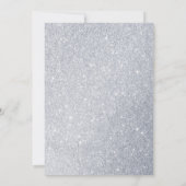 Faire-part de mariage Parties scintillant argent (Dos)