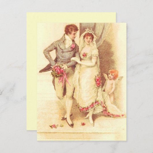 Faire-Part de Mariage pas Cher (Devant / Derrière)