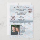 Faire-part de mariage Passeport (Devant)