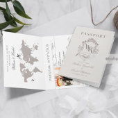 Faire-part de mariage Passeport Destination Voyage