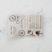 Faire-part de mariage Passeport pour Ibiza Espagne (Intérieur)